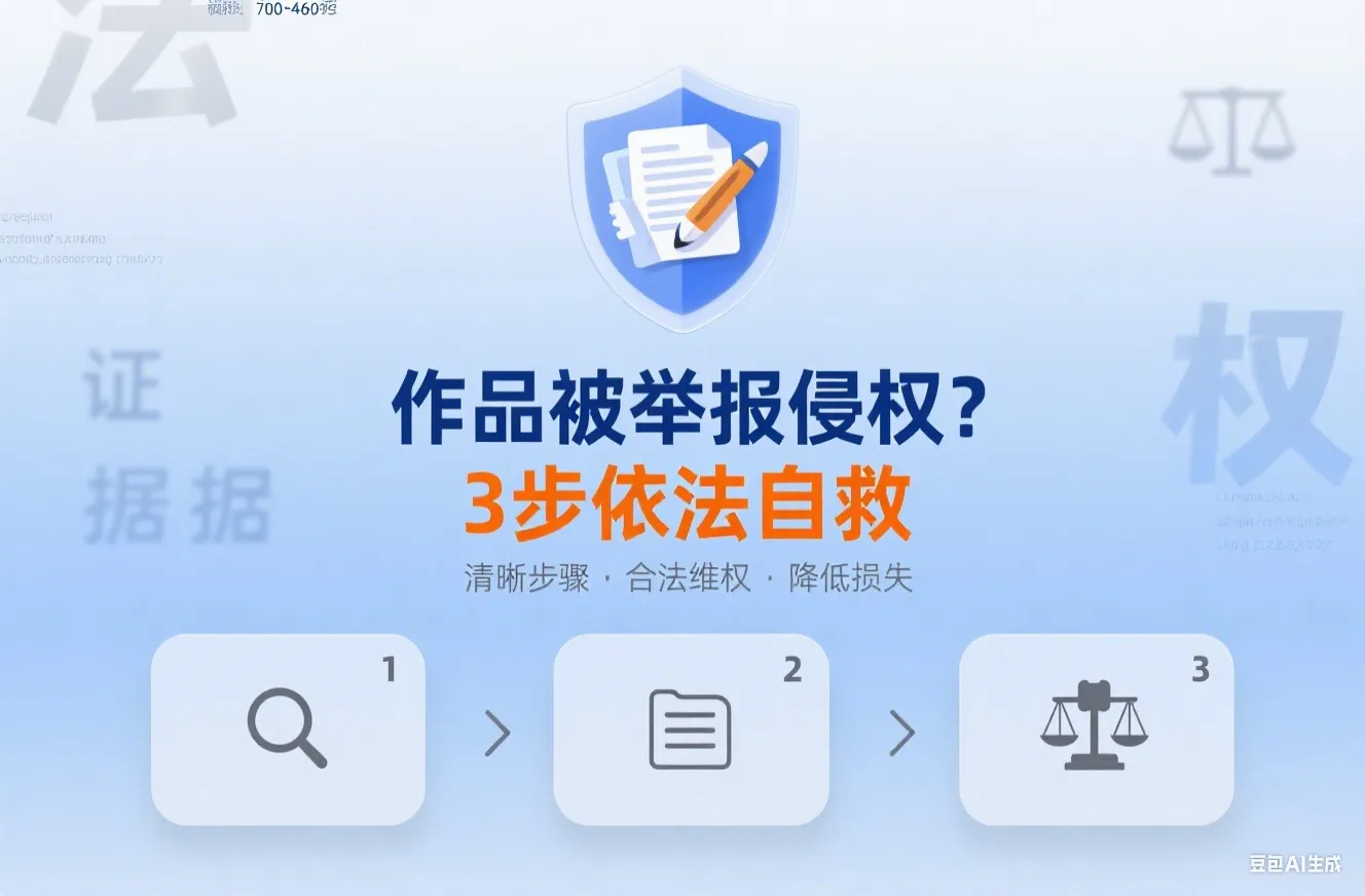 作品被举报侵权怎么办？3步依法自救指南