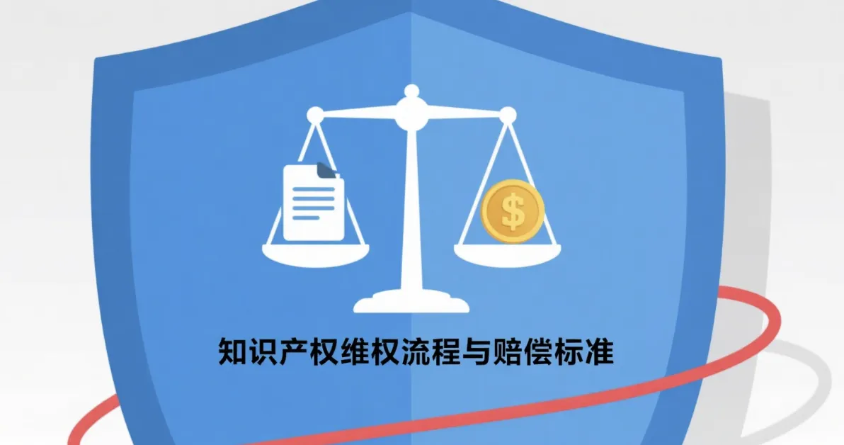 知识产权被侵权？说清维权流程和赔偿标准！